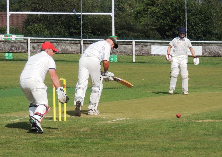 Robbie Hicks strokes a leg-side boundary