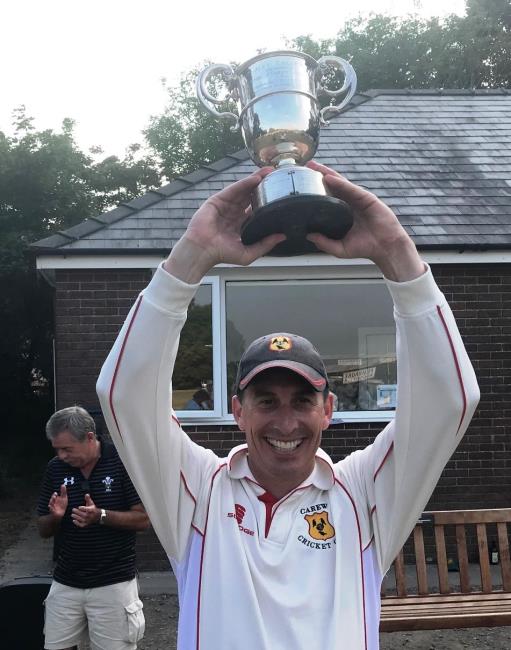 Gareth Lewis shows his delight