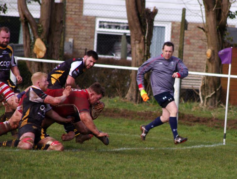 Dom Colman crashes over for Pembroke
