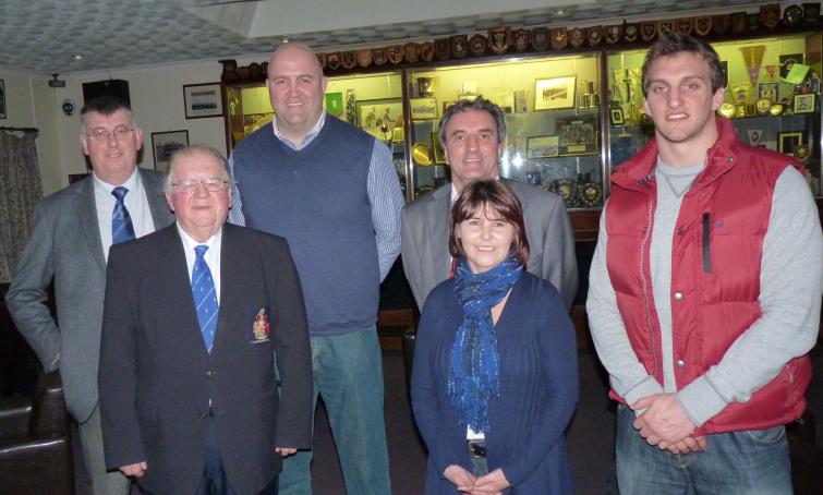 HaverfordwestRFC Pork Supper - Gareth Griffiths, Derwyn  Jones, Geoff Williams, Sam Warburton, Brian Stephens and Delyth Summons
