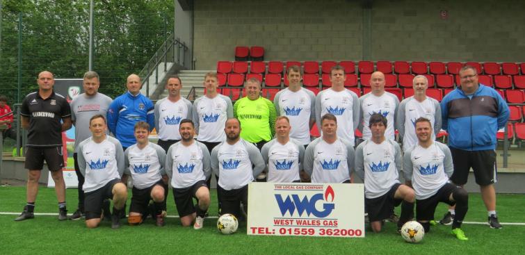 Runners up Hakin United Over 40s