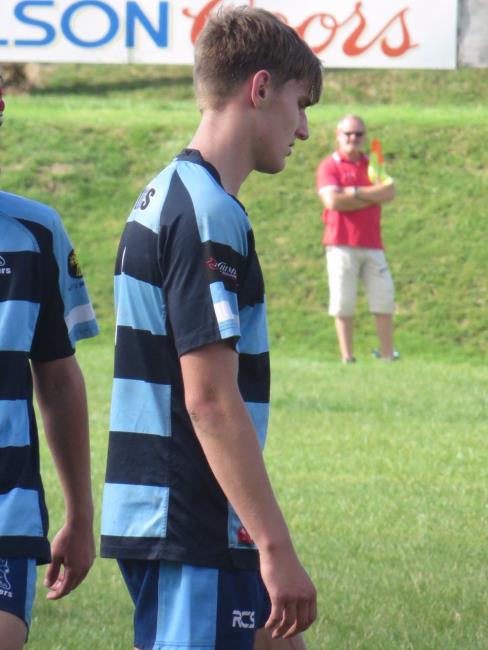 Iestyn Comey - two tries for the Young Otters