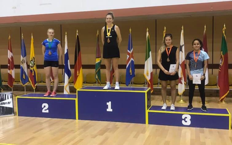 Gold medal winner in Barbados Jordan Hart