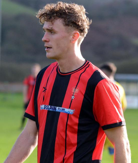 Tom Jago - opened the scoring for Goodwick with a far post header