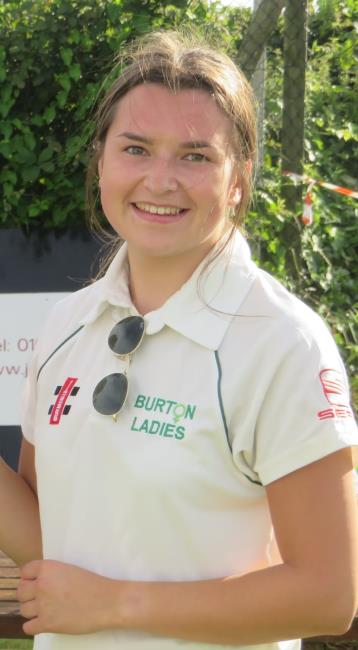 Olivia James - batted well but then injured