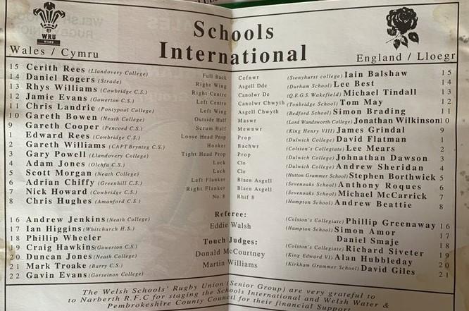 Match programme