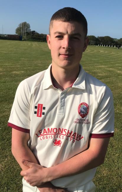 Cresselly teenager Morgan Lewis - struck  36 from 12 deliveries