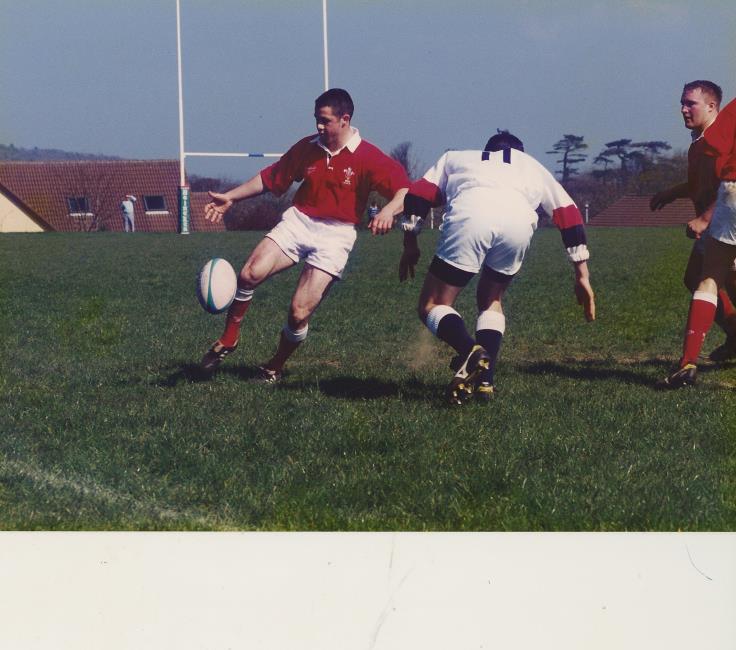 Gareth Cooper chips ahead for Wales