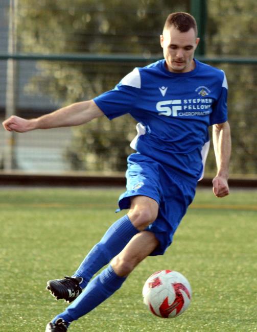 Sam Nicholas - struck twice for Merlins Bridge