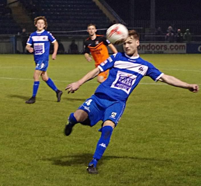 Sean Pemberton clears the danger