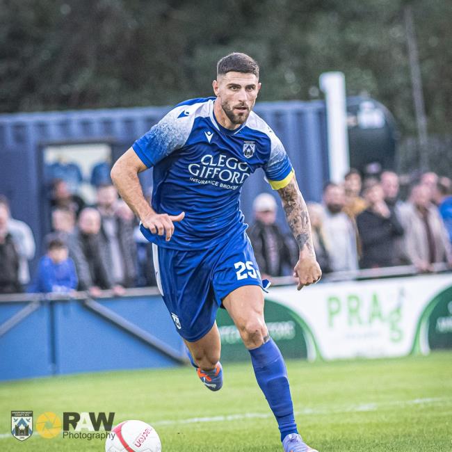 Luke Tabone skippered Haverfordwest County on his league debut
