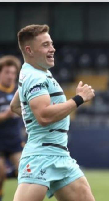 Stephen Varney - celebrates scoring for Gloucester