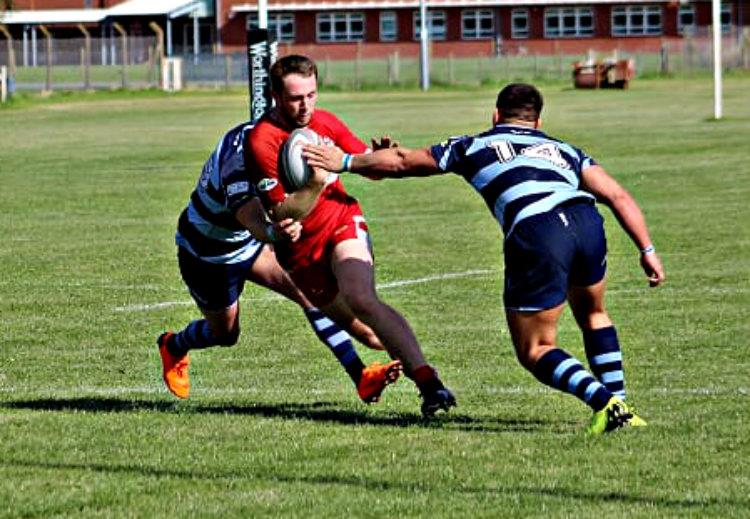 Scarlets on the way to a try Scarlets on the way to a try