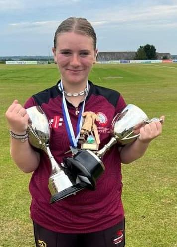 Phoenix Phillips - winning trophies