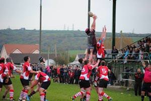 Ryan in lineout action