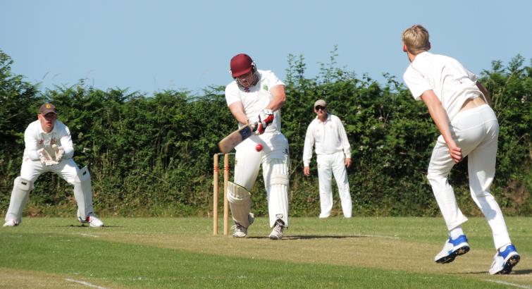 Toby Hayman powers a big six yesterday